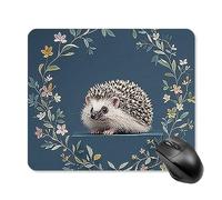 Cute Little Hedgehog Mouse Pad Square Mouse Mat Non-Slip Rubber Base Mousepad Wireless Mice Mat for Gaming, Office & Home, Waterproof Mouses Mats for Laptop/Desktop 25 * 30cm