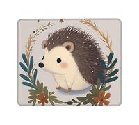 Cute Little Hedgehog Mouse Pad Waterproof Gaming Mousepad for Office Computer Mousepads for Desk Pad with Non-Slip Rubber Base Washable Cloth Mouse Mat 10 x 12 inch