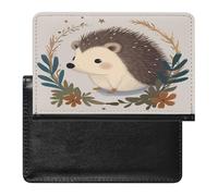 Cute Little Hedgehog Passport Holder for Travel PU Leather Passport Book Card Holder Case Cute Passport Wallet Ultra Slim Passport Cover Passport Protector Case for Women Men