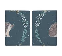 Cute Little Hedgehog Passport Holder Slim PU Leather Passports Wallet Portable Passports Protector Passport Cover