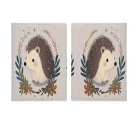Cute Little Hedgehog Passport Protector Slim Passport Holder for Travel Essentials Compact Passport Sleeve Lightweight Wallet for Travel, style, 20.3x13.8cm