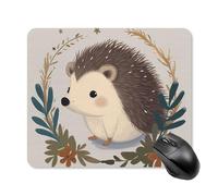 Cute Little Hedgehog Square Mouse Pad Portable Computer Mousepad with Non-Slip Rubber Base 25 * 30cm Ultra-Thin Gaming Mouse Mat for Computer Laptop Office Desk Accessories