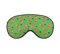 Cute Little Hippos Sleeping Blindfold Mask Cute Eye Shade Cover with Adjustable Strap for Women Men Night