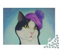 Cute Little Kitty 1000 Pieces Adult Jigsaw Puzzles Cat Jigsaws Challenging Game Family Challenging Educational Games Home Decoration for Adults Gifts Ideas 1000pcs (75x50cm)