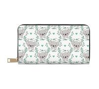 Cute Little Koala Wallet Women, Leather Bifold Multi Card Wallet, Women's Wallets Long Purse