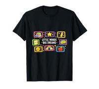 Cute Little Minds Big Dreams Teacher Colorful Doodle tee T-Shirt