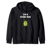 Cute Little Minimalist Insect simple i'm a Stink Bug Zip Hoodie