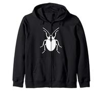 Cute Little Minimalist Insect simple Stink Bug Zip Hoodie