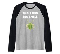 Cute Little Minimalist Insect Smell Funny Stink Bug Raglan Baseball Tee