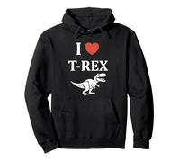 Cute little minimalist tyrannosaurus dinosaur i love t-rex Pullover Hoodie