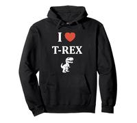 Cute little minimalist tyrannosaurus dinosaur i love t-rex Pullover Hoodie