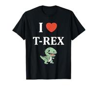 Cute little minimalist tyrannosaurus dinosaur i love t-rex T-Shirt