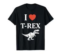Cute little minimalist tyrannosaurus dinosaur i love t-rex T-Shirt