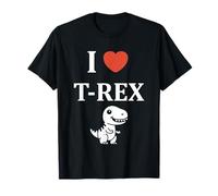 Cute little minimalist tyrannosaurus dinosaur i love t-rex T-Shirt