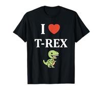 Cute little minimalist tyrannosaurus dinosaur i love t-rex T-Shirt