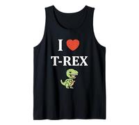 Cute little minimalist tyrannosaurus dinosaur i love t-rex Tank Top
