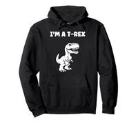 Cute little minimalist tyrannosaurus dinosaur i'm a t-rex Pullover Hoodie