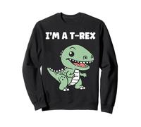 Cute little minimalist tyrannosaurus dinosaur i'm a t-rex Sweatshirt