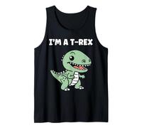 Cute little minimalist tyrannosaurus dinosaur i'm a t-rex Tank Top