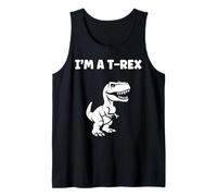 Cute little minimalist tyrannosaurus dinosaur i'm a t-rex Tank Top