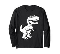 Cute little minimalist tyrannosaurus dinosaur simple t-rex Long Sleeve T-Shirt