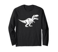 Cute little minimalist tyrannosaurus dinosaur simple t-rex Long Sleeve T-Shirt