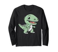 Cute little minimalist tyrannosaurus dinosaur simple t-rex Long Sleeve T-Shirt