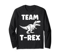 Cute little minimalist tyrannosaurus dinosaur Team t-rex Long Sleeve T-Shirt