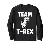 Cute little minimalist tyrannosaurus dinosaur Team t-rex Long Sleeve T-Shirt
