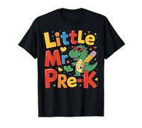 Cute Little Mr. Pre-K Dinosaur First Day Design T-Shirt
