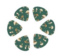(Cute little mushrooms) 12 Pack Guitar Picks with Case 3 Different Thickness Plectrums for Acoustic Electric Guitar Ukulele