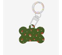 (Cute Little Mushrooms) Bone Shaped Acrylic Pet ID Tag Lightweight Dog Tag Cute Printed Cat Necklace Decoration
