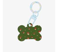 (Cute Little Mushrooms) Bone Shaped Acrylic Pet ID Tag Lightweight Dog Tag Cute Printed Cat Necklace Decoration