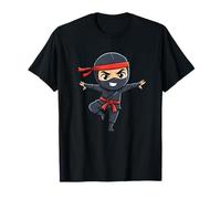 Cute Little Ninja Red Belt Karate Kid Warrior T-Shirt