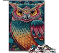 Cute Little Owl Adult Jigsaw Puzzles 1000, Help The Brain Exercise Addictive Toys to Cultivate Patience Perfect Decoration (26x38cm)