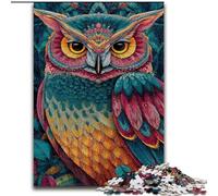 Cute Little Owl Puzzles for Adults And Teenagers, Staycation Kill Time Every Piece Is Unique - Challenging Family Fun Game (50x75cm)