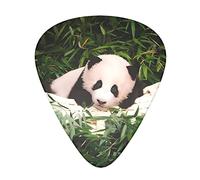 Cute Little Panda &Guitar Picks Pack Of 12,Comfortable Feel, Smooth Edges, Abrasion,Suitable For Guitar, Ukulele, Etc.