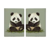 Cute Little Panda Printed Passport Cover Case Passport Holder For Travel Passport Cards Protector Travel Covers Wallet Case RFID Blocking Leather Card Case for Women Men, Cute Little Panda,