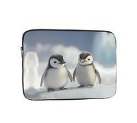 Cute Little Penguin Patterned 12 inch Portable Laptop Bag - Perfect for Business, Travel, School, Office Shockproof Laptop Inner Pocket