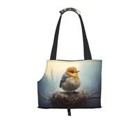 Cute Little Perch. Printed Portable Foldable pet Shoulder Bag, Suitable for Carrying Small Pets