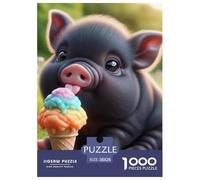 Cute Little Pig 1000 Piece Puzzles Adults Fun Challenging Creative Gifts Women And Man Home Decoration Puzzles 38x26cm/1000pcs