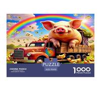 Cute Little Pig 1000 Pieces Jigsaw Puzzles for Adults Impossible Birthday Gifts for Women And Man Challenge High Difficulty 70x50cm/1000pcs