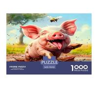 Cute Little Pig 1000 Pieces Jigsaw Puzzles for Adults Impossible Birthday Gifts for Women And Man Challenge High Difficulty 70x50cm/1000pcs