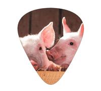Cute Little Pigs,12 Pcs Guitar Pick,3 Different Thickness Plectrums for Acoustic Guitar Bass Ukulele (0.46mm 0.96mm 0.71mm)