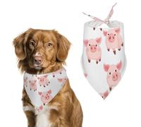 Cute Little Pigs Cute Dog Bandana Triangle Adjustable Washable Cat Scarf Pet Accessories