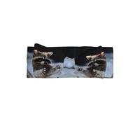Cute little raccoon Baby bow headband, a hair accessory for newborns and infants, suitable for babies 0-6 months old