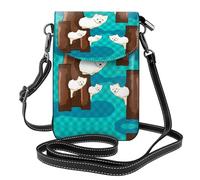 Cute little raccoon Small Cell Phone Purse Women's small crossbody bag with adjustable shoulder strap