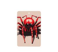 Cute little red spider Car air freshener, 4-pack, suitable for passenger compartments, trucks, and SUVs.