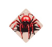 Cute little red spider Car air freshener, 4-pack, suitable for passenger compartments, trucks, and SUVs.