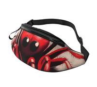 Cute little red spider Fanny Pack for Women Men Crossbody Bag Belt Bag Fashion Small Waist Pack Outdoor Bum Bag